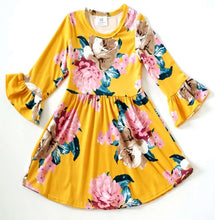 Load image into Gallery viewer, Floral Printed Ruffle Girl Dress
