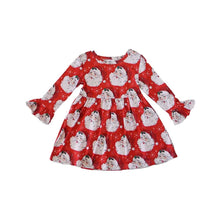Load image into Gallery viewer, Red Santa Bell Sleeve Dress

