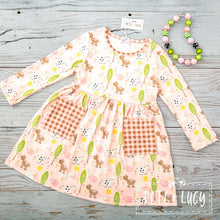 Load image into Gallery viewer, Fun on the Farm Girl&#39;s Long Sleeve Dress
