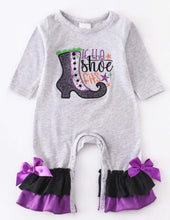 Load image into Gallery viewer, If The Shoe Fits Baby Girl Romper

