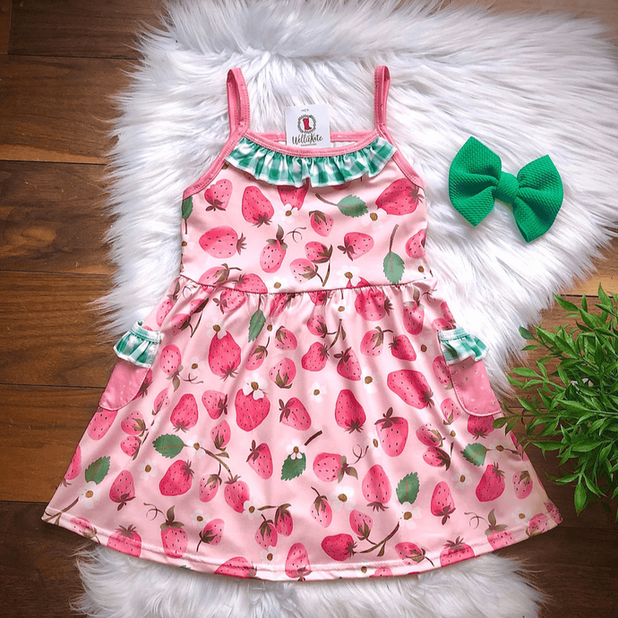 Strawberry Tank Girl's Twirl Dress