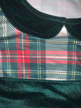 Load image into Gallery viewer, Holiday Plaid &amp; Velvet Girls Dress
