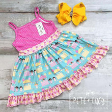 Load image into Gallery viewer, Pink Lemonade Stand Girls Dress

