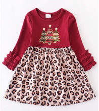 Load image into Gallery viewer, Trio Leopard Print Girl Dress
