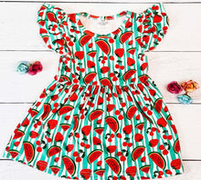 Load image into Gallery viewer, Strawberry and Watermelon Girl Dress
